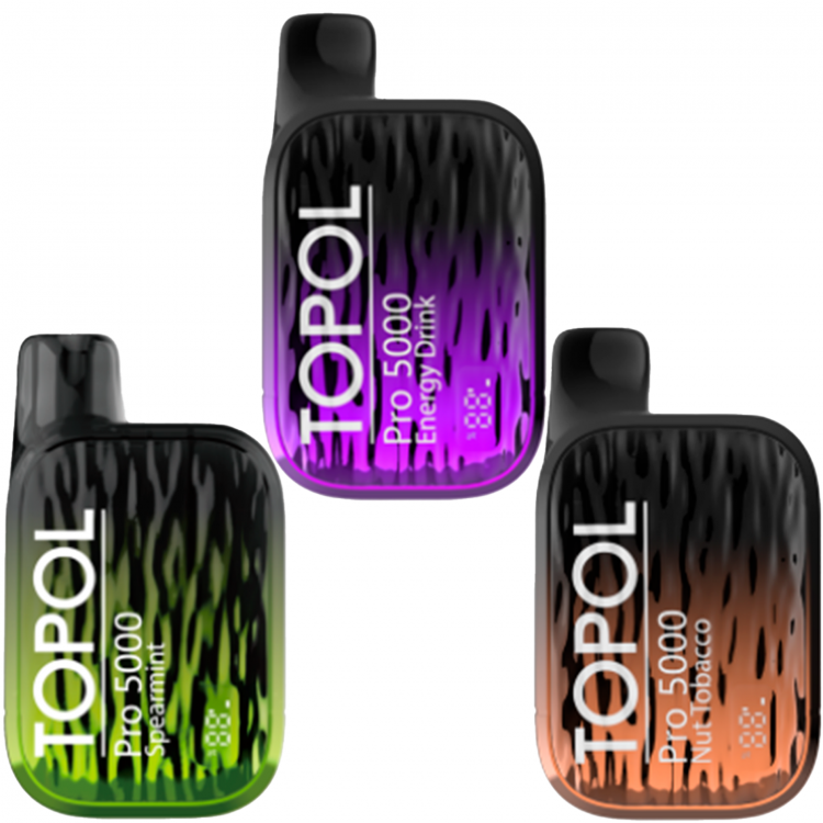 (М) Одноразовая электронная сигарета Topol Pro 5000 - Кокосовая мечта